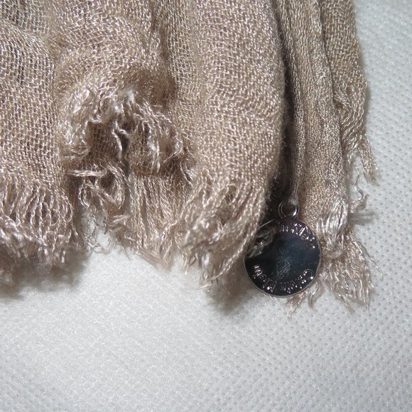 CALVIN KLEIN Modern Beach Neutrals Multicolor Striped Scarf - Picture 10 of 12